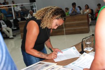 Foto - Solenidade de Posse dos Conselheiros Titulares gestão 2024 a 2028, na Câmara Municipal de Cajati