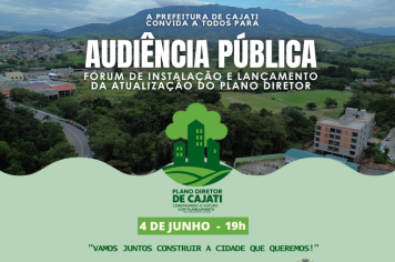 Participe da Audiência Pública do Fórum de Revisão do Plano Diretor Municipal