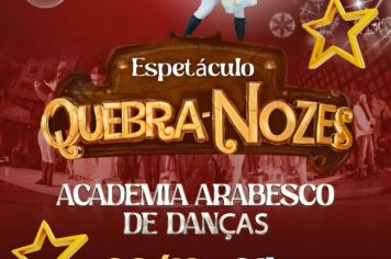 Espetáculo Quebra Nozes será no dia 8 de dezembro, às 21h. Imperdível!