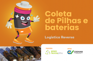 Prefeitura de Cajati inicia o recolhimento de pilhas e baterias com novo integrante da Cajatrupe