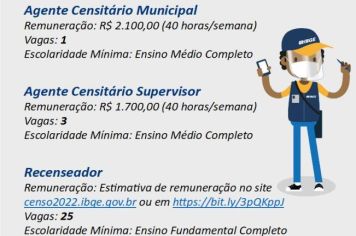 IBGE prorroga as inscrições do processo seletivo para até 21 de janeiro