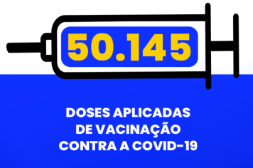 Total de vacinas contra a COVID-19 em Cajati