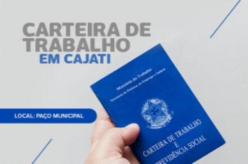 Emissão de Carteira de Trabalho em Cajati