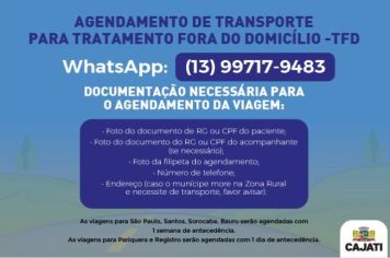 Agendamento de transporte para tratamento de saúde agora é feito pelo Whatsapp
