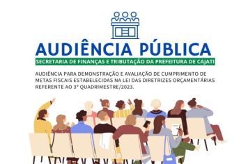 Audiência Pública acontecerá nesta quinta-feira, dia 29 de fevereiro em Cajati