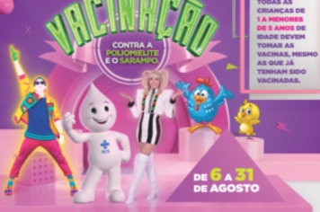Sábado é dia D de vacinação contra a paralisia infantil e o sarampo