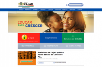 Site da Prefeitura de Cajati está de cara nova
