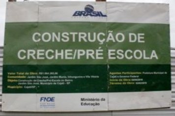 Prefeitura contratará nova construtora para finalizar obra de creche no Jardim São José