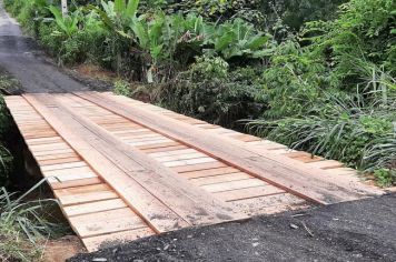 Prefeitura de Cajati faz manutenção em pontes de bairros rurais
