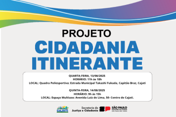 CIDADANIA ITINERANTE EM CAJATI