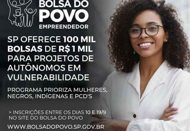 Inscrições para o programa Bolsa do Empreendedor estão abertas até o dia 19 de Setembro