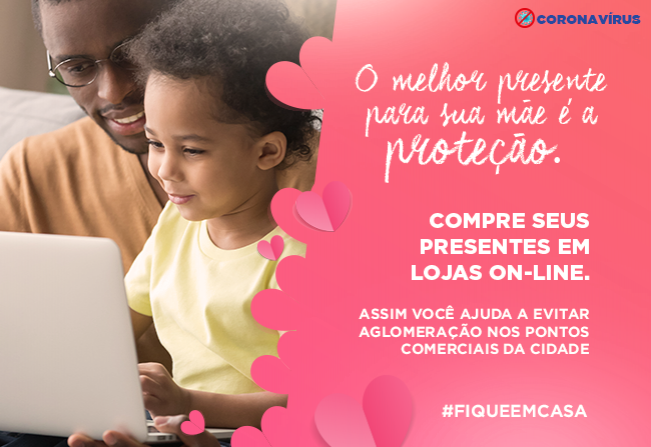 A recomendação é evitar aglomerações nos pontos comerciais da cidade neste Dia das Mães 