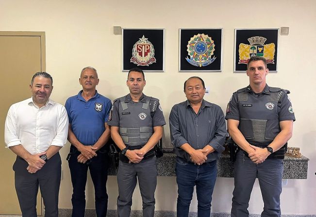 Prefeito Koga recebe a visita do novo comandante da Polícia Militar de Cajati