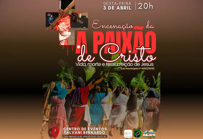 Faça parte do elenco da Encenação da Paixão de Cristo 2026