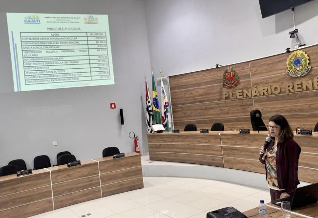 Secretaria de Finanças e Tributação realiza Audiência Pública na Câmara Municipal