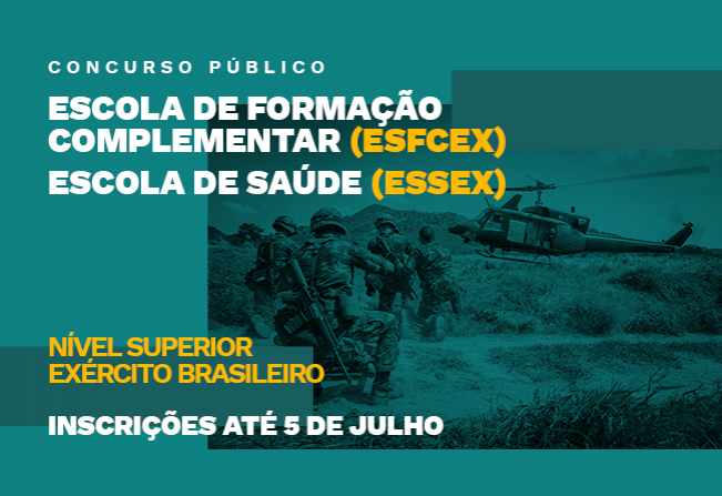 Notícia - Exército Brasileiro abre 41 vagas para concurso público de nível  superior - Prefeitura Municipal de Cajati