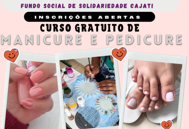 Inscrições abertas para o curso gratuito de Manicure e Pedicure do Fundo Social de Solidariedade