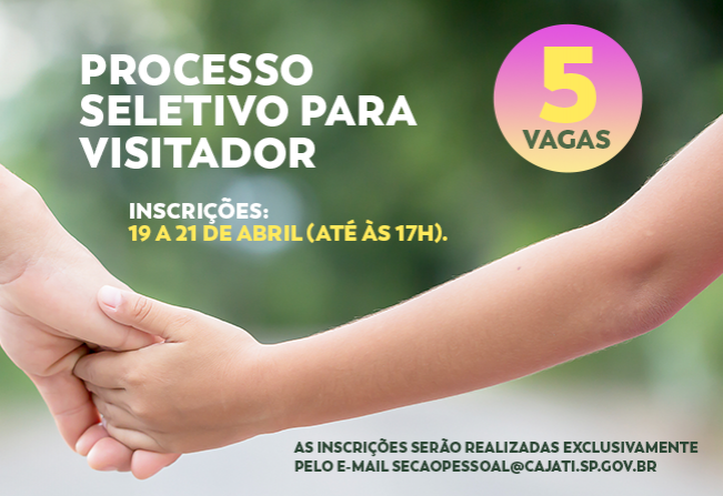 Inscrições para o cargo de Visitador do Programa Criança Feliz estão abertas até 22 de abril
