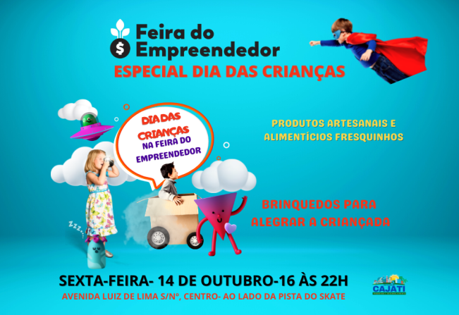 Sexta-feira é dia de diversão para criançada na Feira do Empreendedor em Cajati