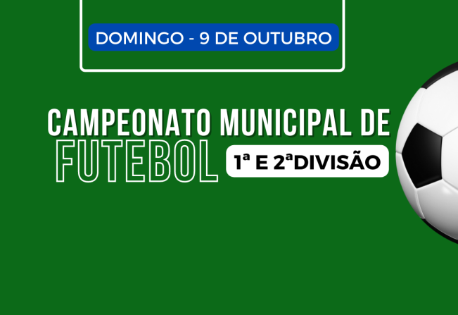 Campeonato Municipal de Futebol acontece neste domingo (9/10) em Cajati