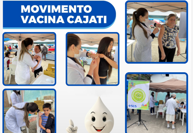Movimento Vacina Cajati realizou nesta quarta-feira a vacinação na Feira Livre do Município