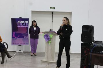 Foto - AGOSTO LILÁS- DIGA NÃO À VIOLÊNCIA CONTRA MULHER