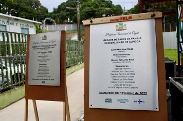 Foto - Prefeitura de Cajati inaugura CREAS, Conselho Tutelar, UBS Parafuso e Delegacia da Mulher e realiza a entrega do Selo de Qualidade de Turismo e mais 142 Títulos de Regularização Fundiária 