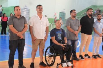 Foto - Cerimônia de reinauguração do Ginásio de Esportes Luiz Carlos Felizardo Rodrigues -Tatu