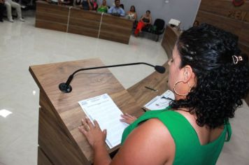 Foto - Solenidade de Posse dos Conselheiros Titulares gestão 2024 a 2028, na Câmara Municipal de Cajati