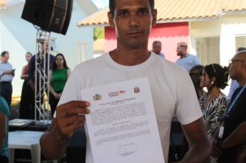 Foto - Inauguração do Empreendimento Cajati D- 65 casas e entrega de 280 títulos de Regularização Fundiária