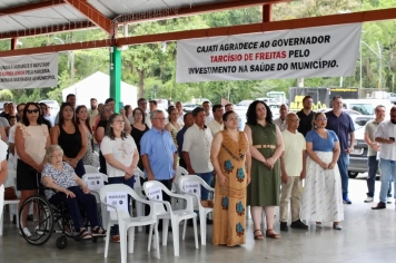 Foto - Prefeitura de Cajati inaugura CREAS, Conselho Tutelar, UBS Parafuso e Delegacia da Mulher e realiza a entrega do Selo de Qualidade de Turismo e mais 142 Títulos de Regularização Fundiária 