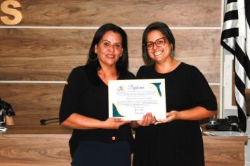 Foto - Solenidade de Posse dos Conselheiros Titulares gestão 2024 a 2028, na Câmara Municipal de Cajati