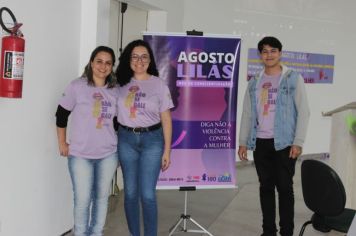 Foto - AGOSTO LILÁS- DIGA NÃO À VIOLÊNCIA CONTRA MULHER