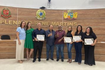 Foto - Solenidade de Posse dos Conselheiros Titulares gestão 2024 a 2028, na Câmara Municipal de Cajati