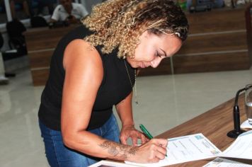 Foto - Solenidade de Posse dos Conselheiros Titulares gestão 2024 a 2028, na Câmara Municipal de Cajati