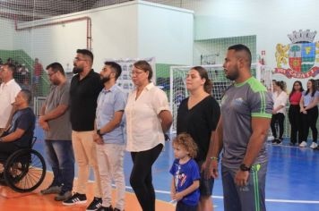 Foto - Cerimônia de reinauguração do Ginásio de Esportes Luiz Carlos Felizardo Rodrigues -Tatu