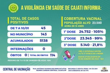 Números da COVID-19 em Cajati