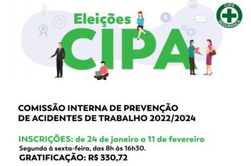Prefeitura de Cajati divulga eleição para compor a Cipa 2022/2024 