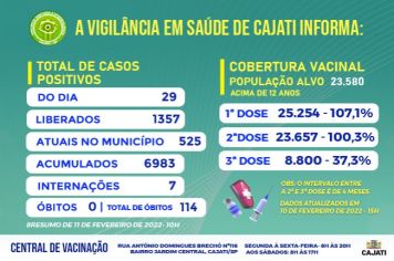 Números da COVID-19 em Cajati