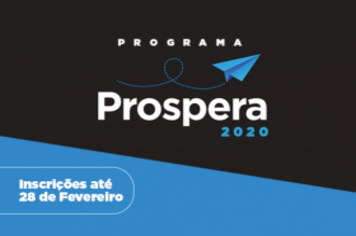 Inscrições abertas para o Prospera