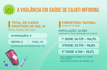 Números da COVID-19 em Cajati