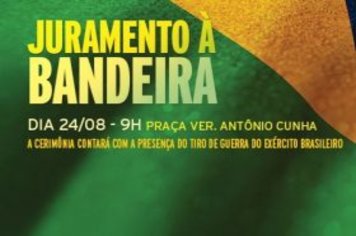 Prefeitura realiza Juramento à Bandeira nesta sexta-feira, 24 de agosto