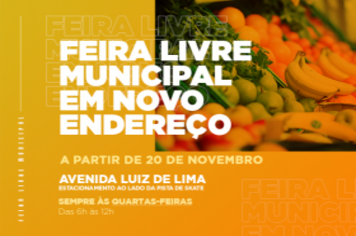 Feira Livre Municipal de Cajati em novo endereço