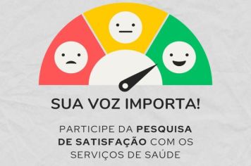 A Secretaria de Saúde quer ouvir a sua voz!