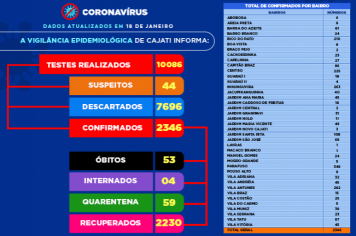 Números da COVID-19 em Cajati