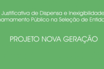 JUSTIFICATIVA DISPENSA CHAMAMENTO PUBLICO 2018
