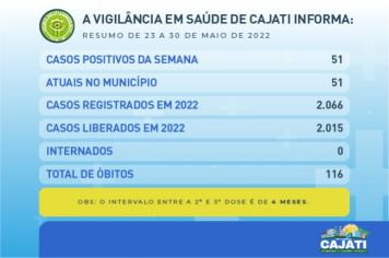 Números da COVID-19 em Cajati