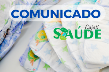 COMUNICADO SOBRE ENTREGA DE FRALDAS!