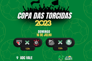 SECRETARIA DE ESPORTES E LAZER PROMOVE AS COPA DAS TORCIDAS DE CAJATI