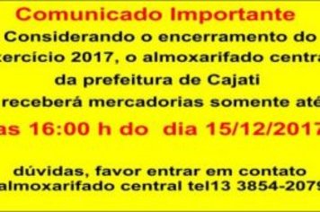 Comunicado Importante